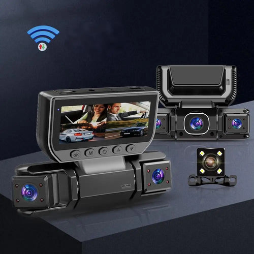 5G WiFi Dash Cam 4 Channel 360 Front Rear Inside DashCam, FHD 1080P Car Camera - Magic Store