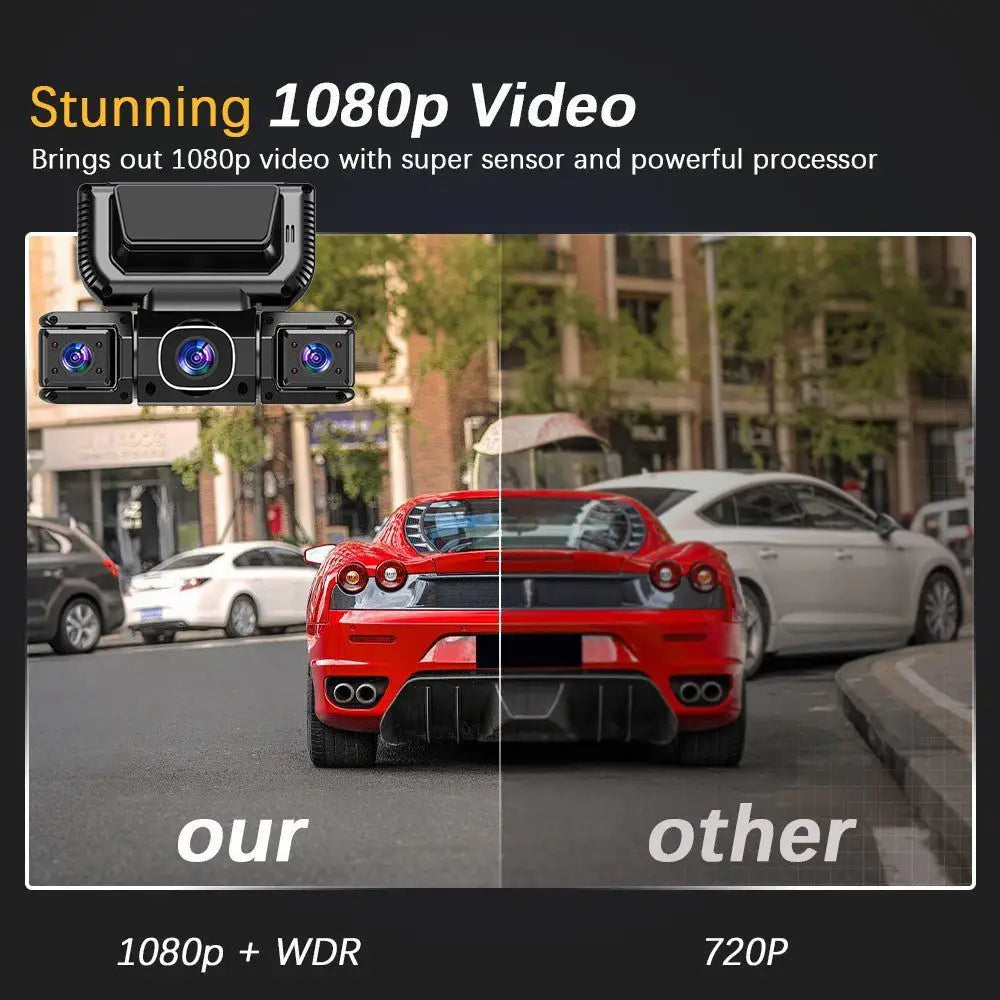 5G WiFi Dash Cam 4 Channel 360 Front Rear Inside DashCam, FHD 1080P Car Camera - Magic Store