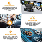 5G WiFi Dash Cam 4 Channel 360 Front Rear Inside DashCam, FHD 1080P Car Camera - Magic Store