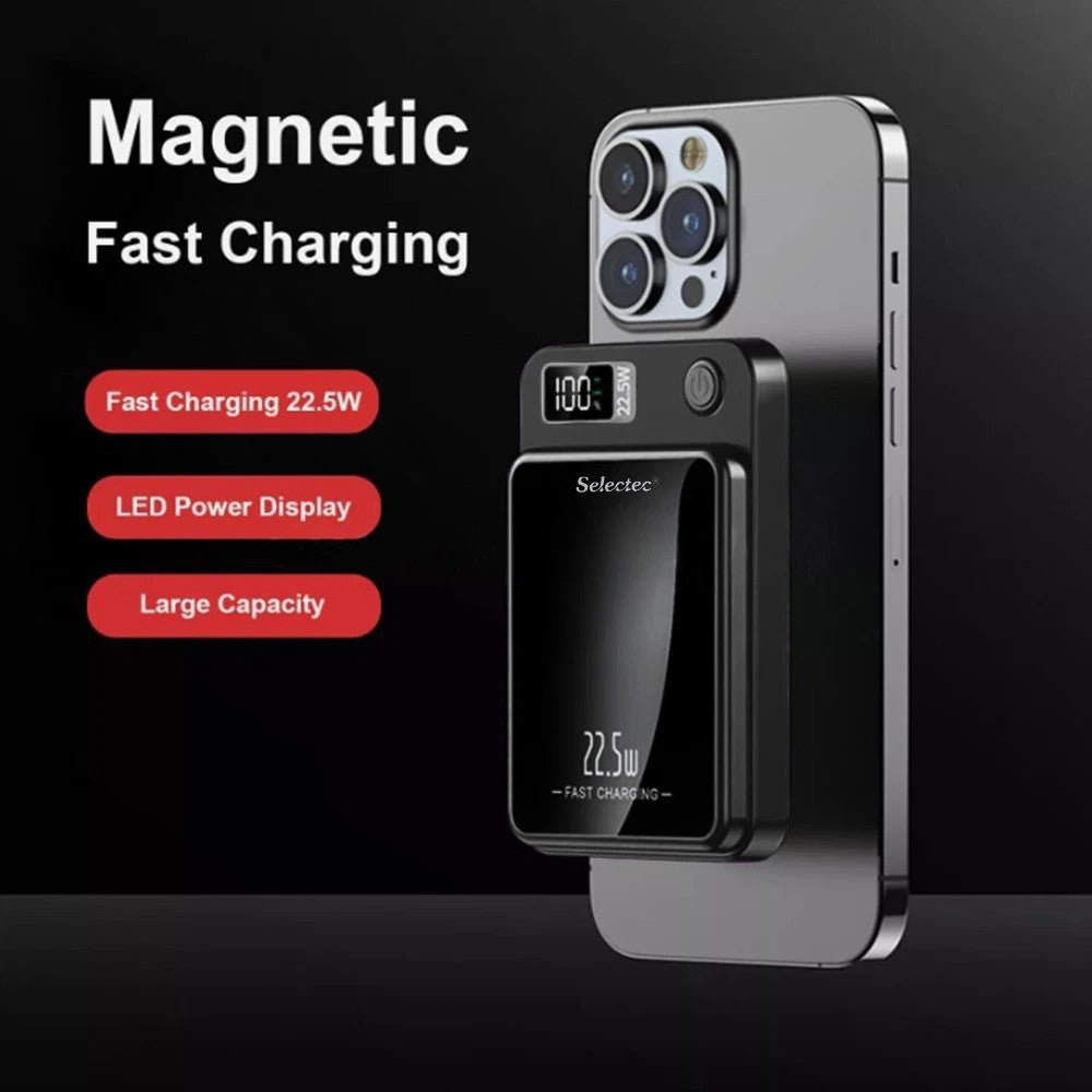 9000000mAh Power Bank Magnetic Battery Pack Wireless Charger For 16-15-14 - Magic Store