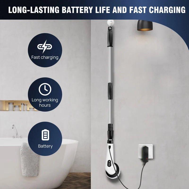 Electric Spin Scrubber — 9 Brush Heads, IPX7 Waterproof - Magic Store