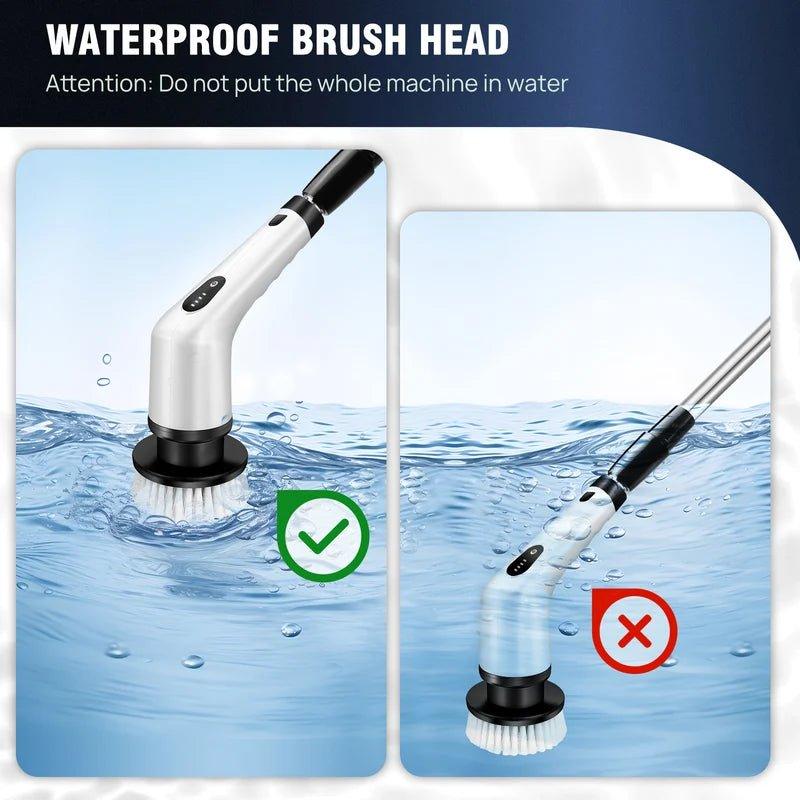 Electric Spin Scrubber — 9 Brush Heads, IPX7 Waterproof - Magic Store