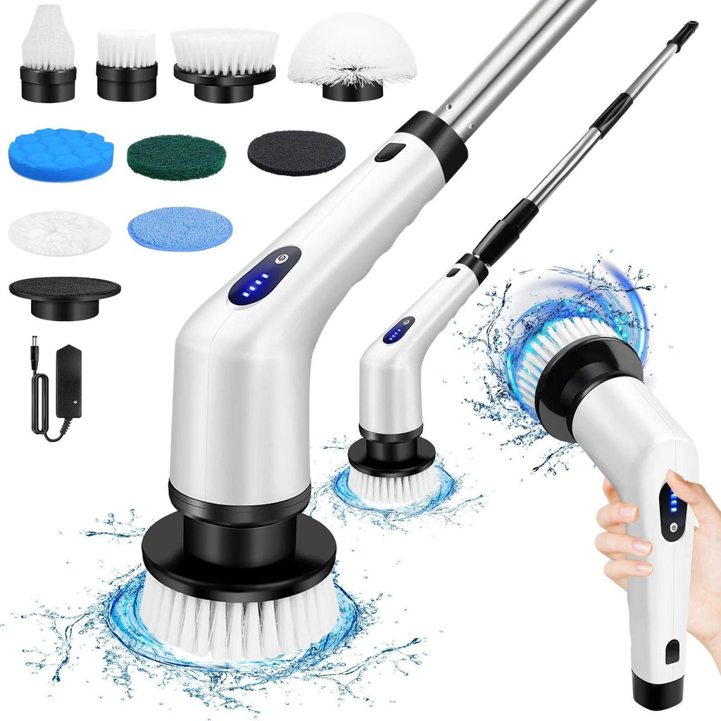 Electric Spin Scrubber — 9 Brush Heads, IPX7 Waterproof - Magic Store