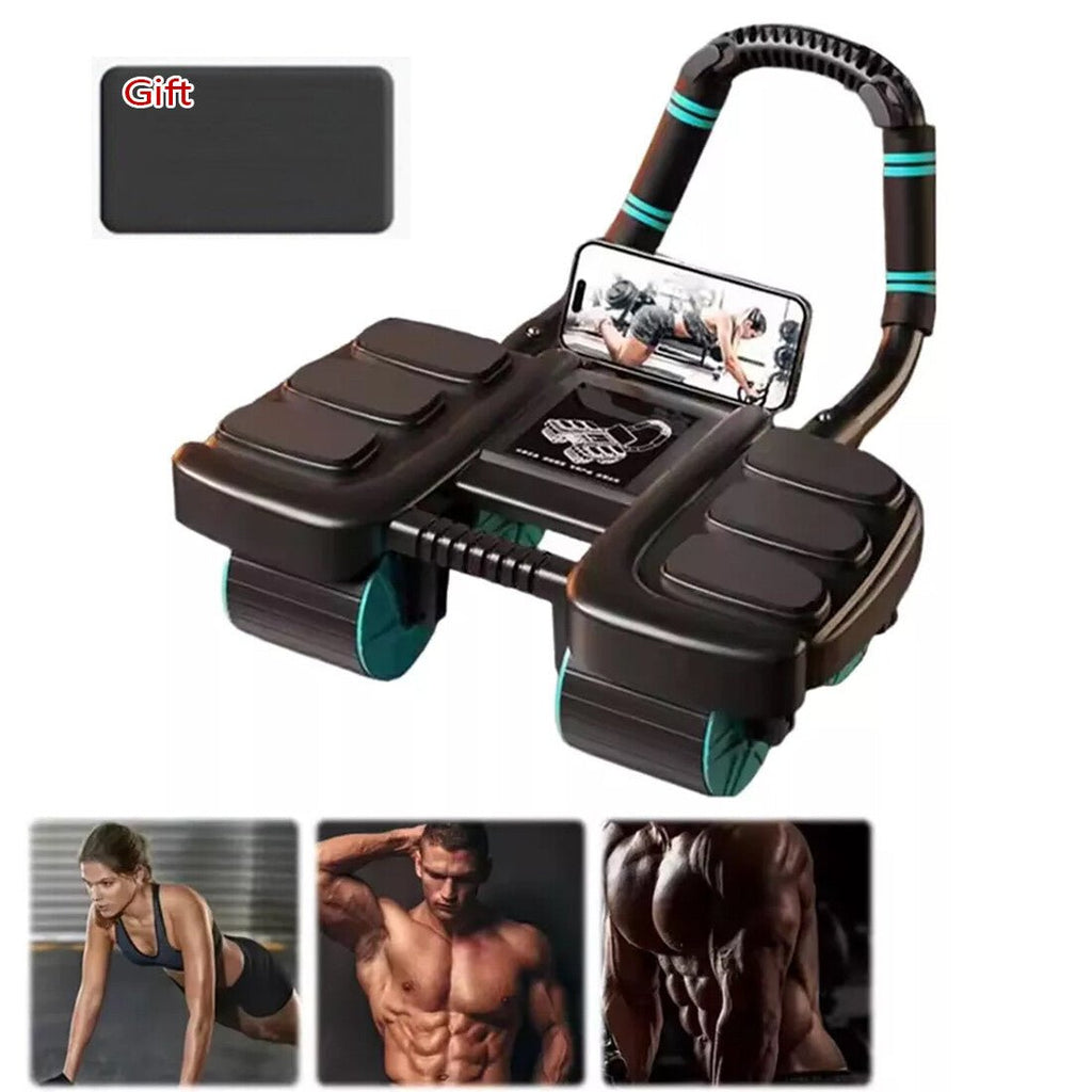 Healthy Belly Wheel Wheel Abdominal Fitness Wheel W 6 Elbow Support Ab Roller - Magic Store