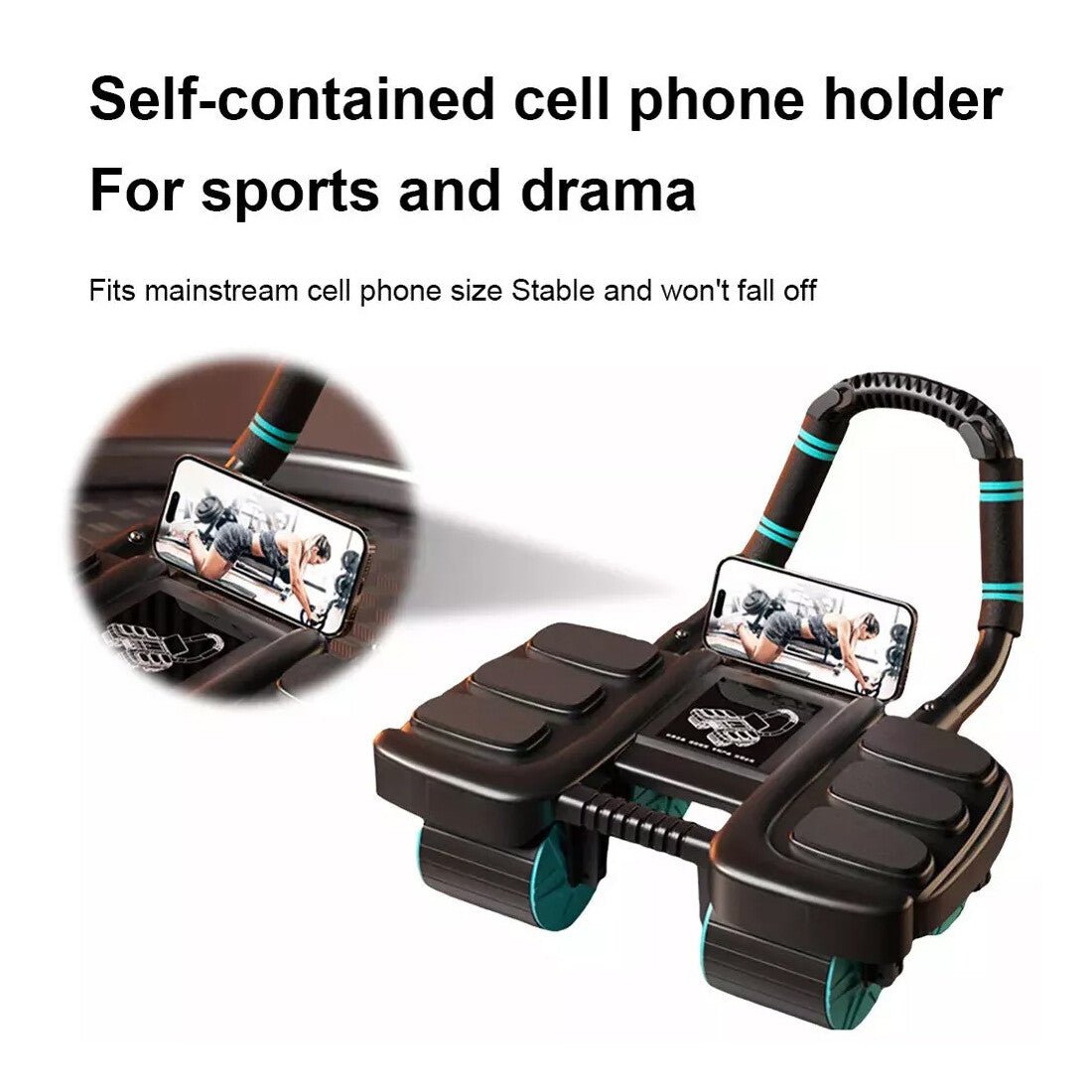 Healthy Belly Wheel Wheel Abdominal Fitness Wheel W 6 Elbow Support Ab Roller - Magic Store