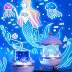 Kids Night Light Projector – 12 Films, Rotating Star Lamp, USB Rechargeable - Magic Store