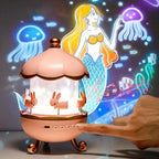 Kids Night Light Projector – 12 Films, Rotating Star Lamp, USB Rechargeable - Magic Store