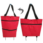 Large Capacity Foldable And Portable Wheels Shopping Grocery Bag - Magic Store