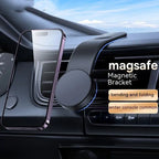 Magnetic Bendable Car Mobile Phone Holder Wireless Charger Phone Holder 15W Car Dash Mount Compatible With Phone - Magic Store