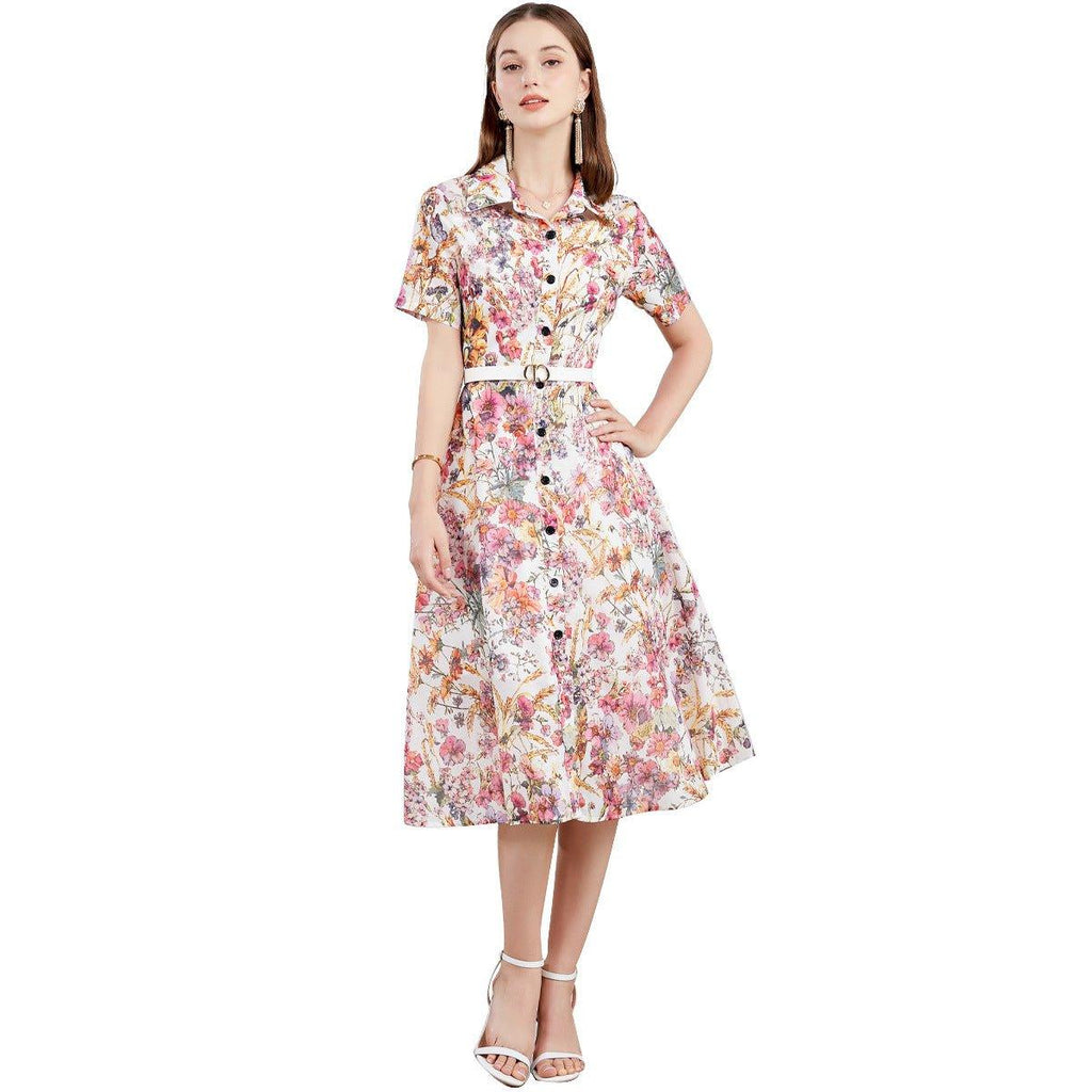Mild Luxury Retro Elegant Dress Women - Magic Store
