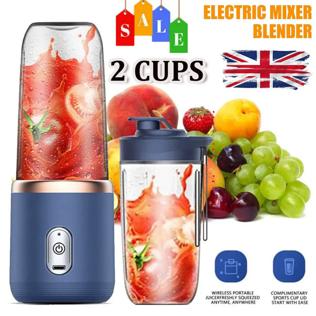 New Electric Mini Juice Maker Portable Blender Smoothie Juicer Fruit Machine UK - Magic Store