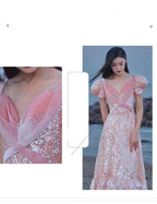 Pink Evening Dress For High End Luxury Women - Magic Store