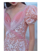Pink Evening Dress For High End Luxury Women - Magic Store
