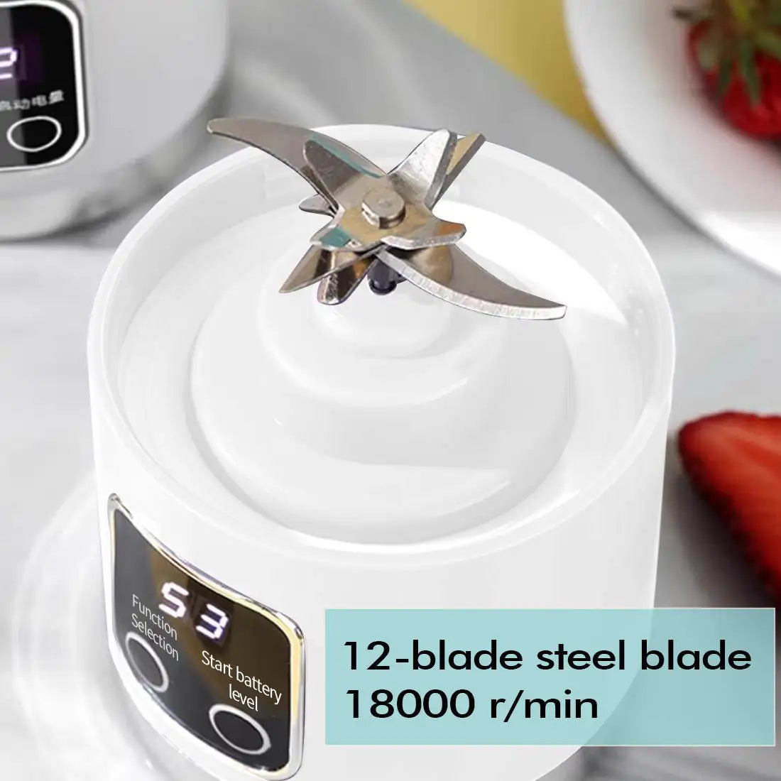 Portable USB Rechargeable Juicer Cup Electric Mixer Blender Smoothie Maker 450ml - Magic Store