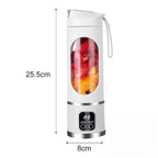 Portable USB Rechargeable Juicer Cup Electric Mixer Blender Smoothie Maker 450ml - Magic Store